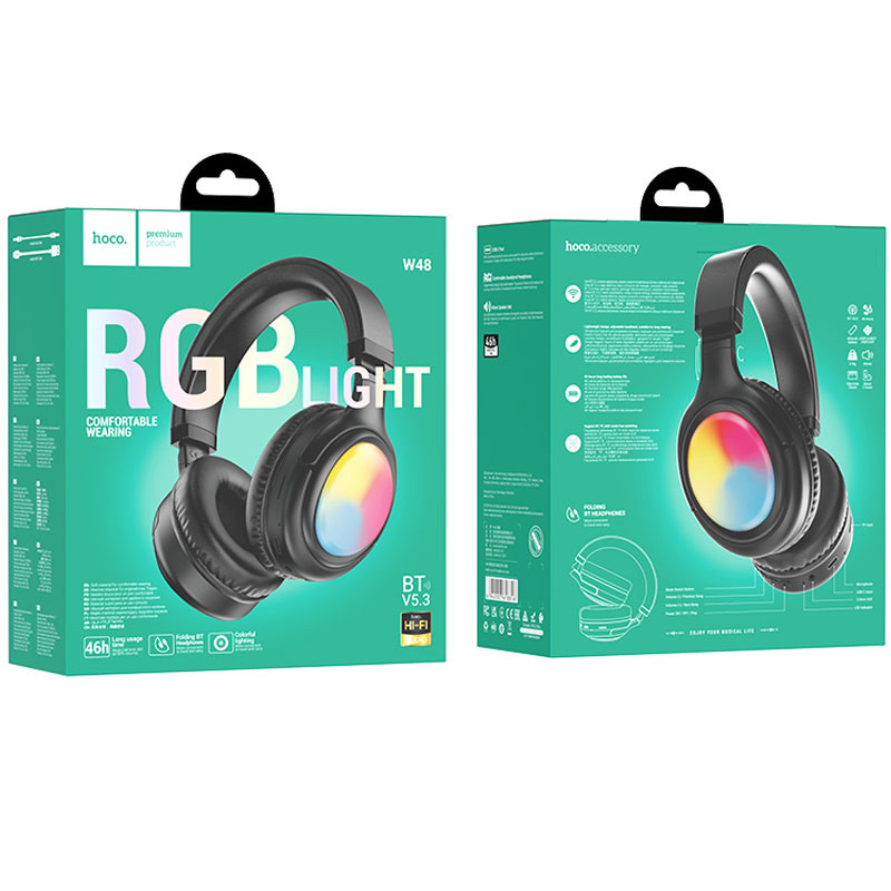 Накладні бездротові навушники Hoco W48 Focus на малюнкі №5