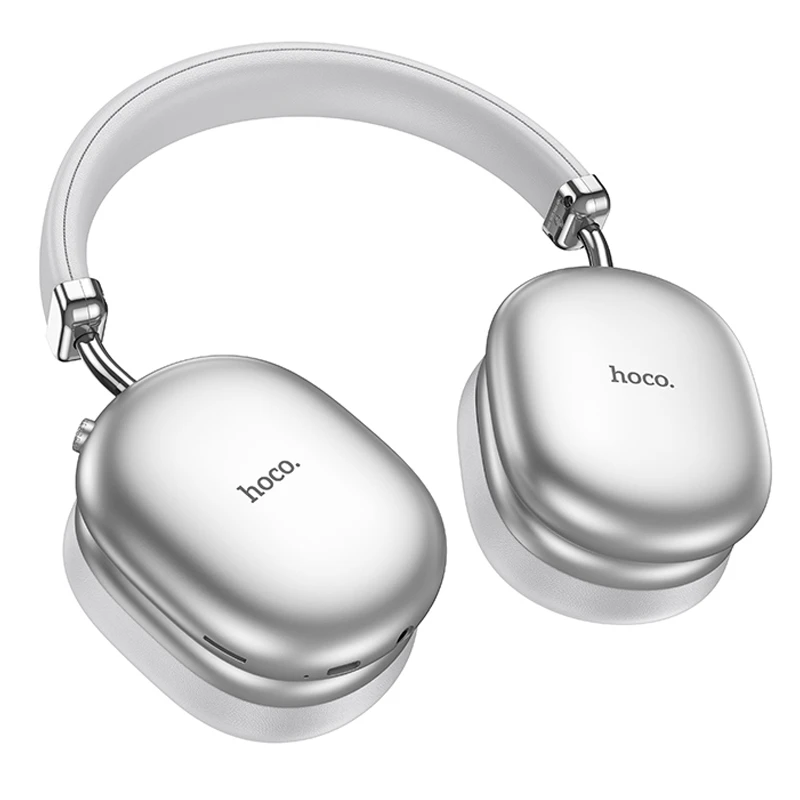 Накладні бездротові навушники Hoco W35 Max Auspicious ANC, Silver 1, купити оптом з доставкою