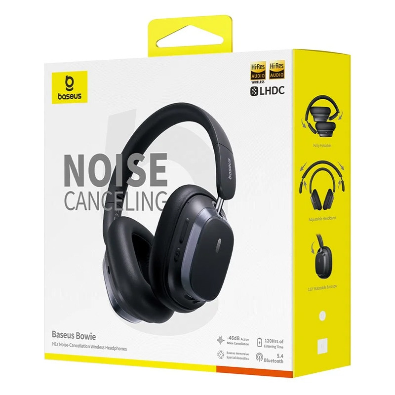 Накладні бездротові навушники Baseus Bowie H1s Noise-Cancellation (A00075301) на малюнкі №4