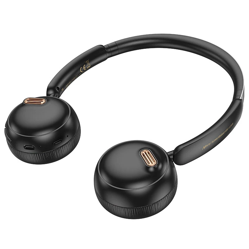 Накладные беспроводные наушники Hoco W62 Verso retro, Black 1, купить оптом с доставкой