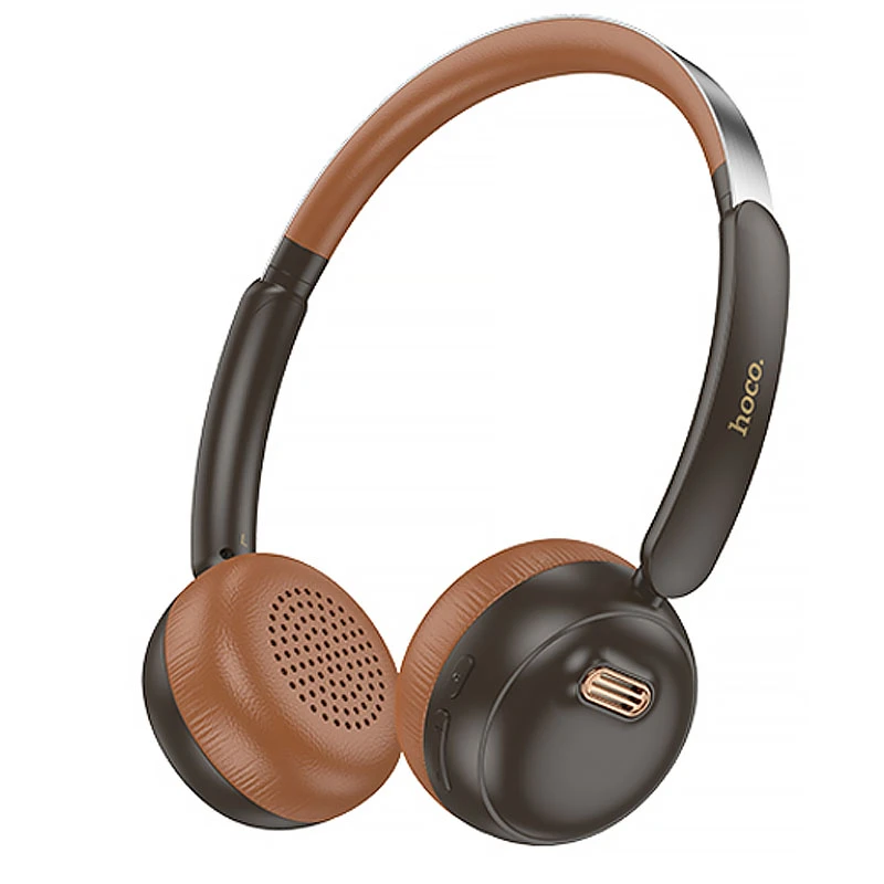 Накладные беспроводные наушники Hoco W62 Verso retro, Brown, купить оптом с доставкой