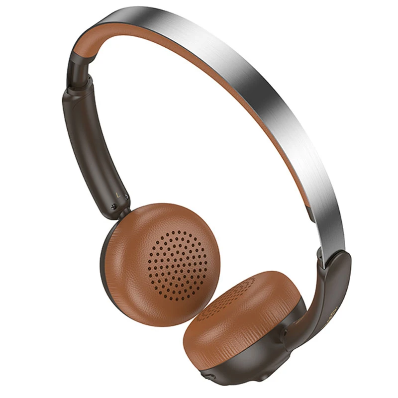 Накладные беспроводные наушники Hoco W62 Verso retro, Brown 1, купить оптом с доставкой