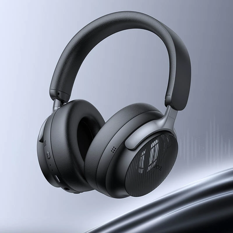 Накладные беспроводные наушники Hoco W53 Plus Tone ANC, Classic Black 3, купить оптом с доставкой