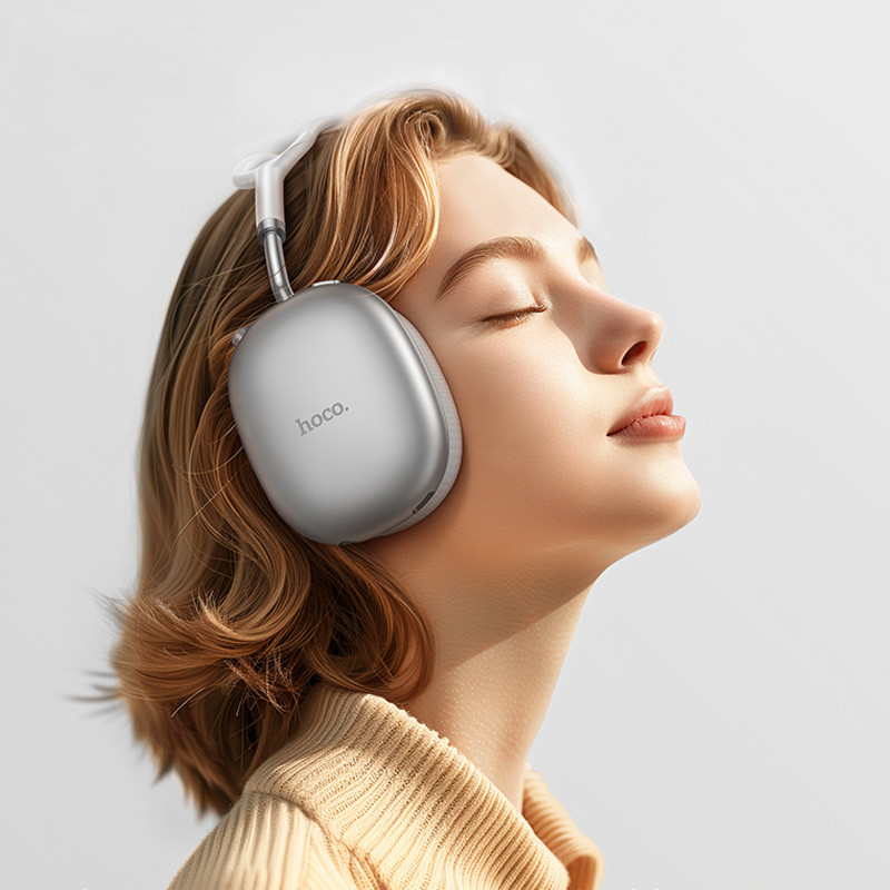 Накладні бездротові навушники Hoco W55 Plus Happiness ANC noise reduction на малюнкі №4