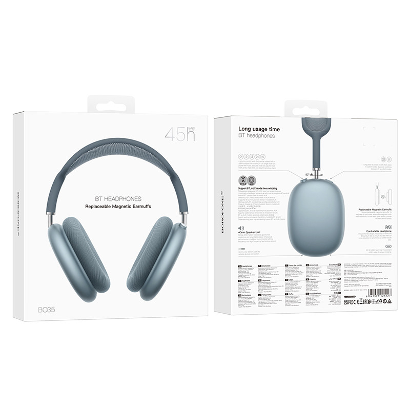 Накладні бездротові навушники Borofone BO35 Adorable на малюнкі №3