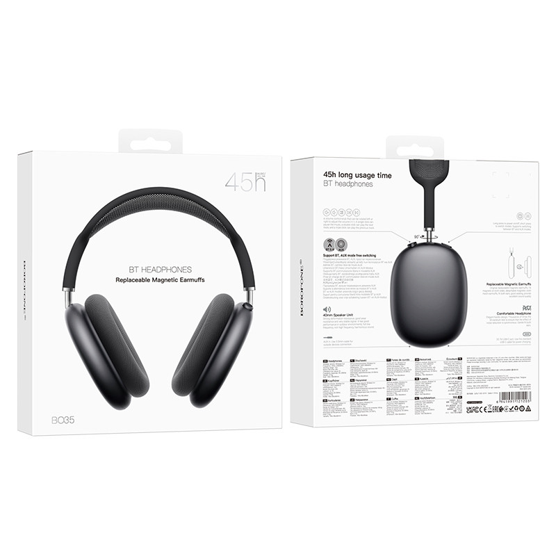 Накладні бездротові навушники BOROFONE BO35 Plus Adorable ANC на малюнкі №4