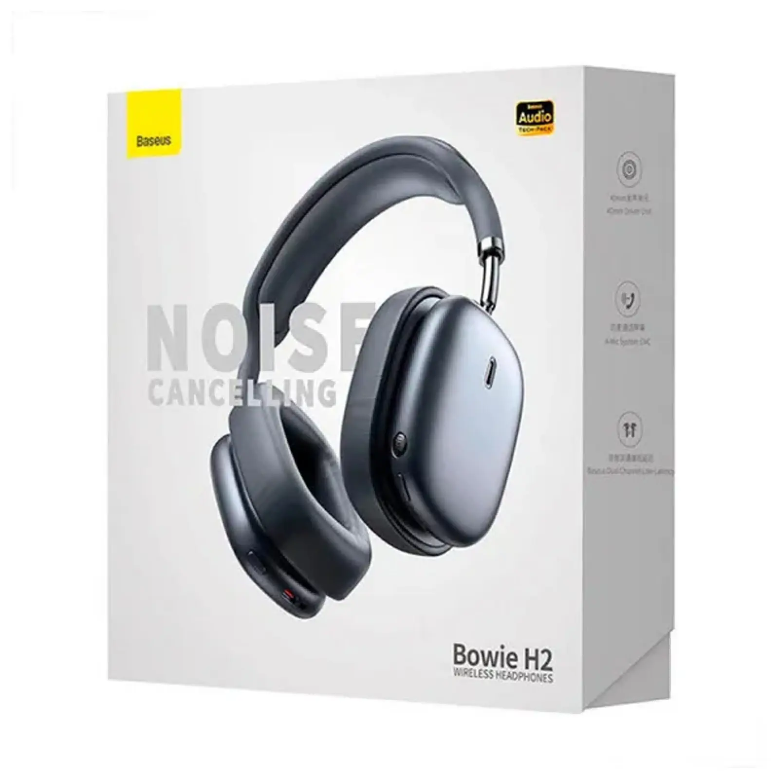 Накладные беспроводные наушники Baseus Bowie H2 (NGTW260001), Gray 5, купить оптом с доставкой