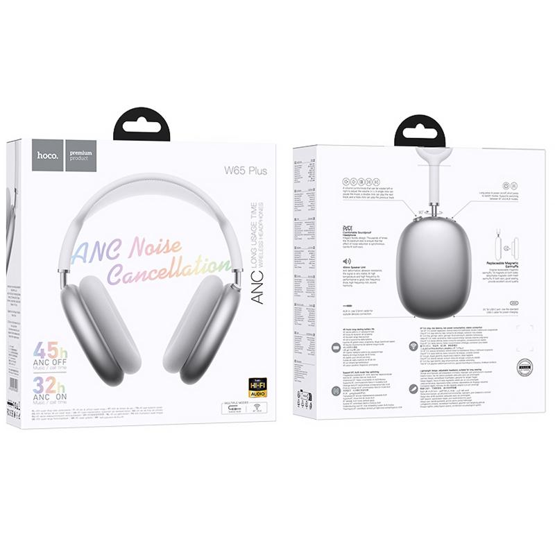 Накладні бездротові навушники Hoco W65 Plus Happy ANC на малюнкі №4