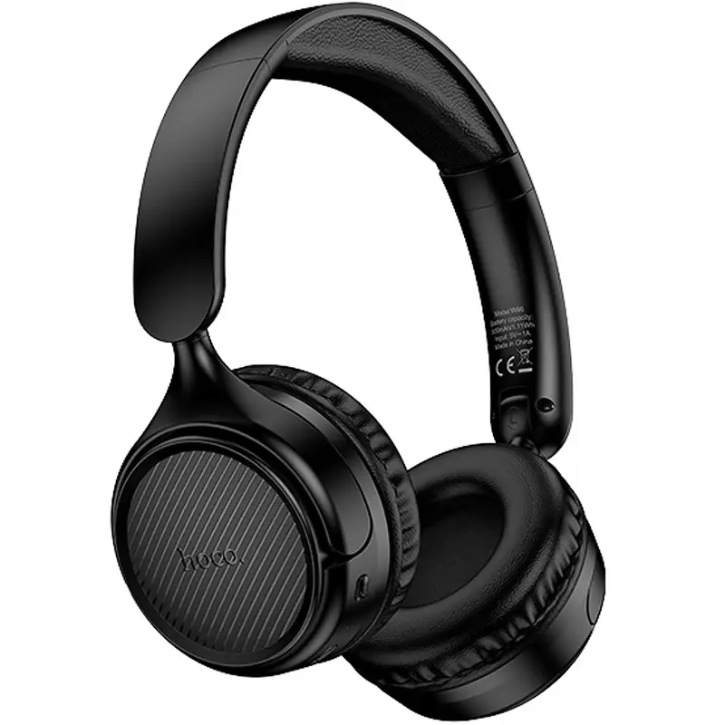 Накладні бездротові навушники Hoco W66 Wave, Black, купити оптом з доставкою