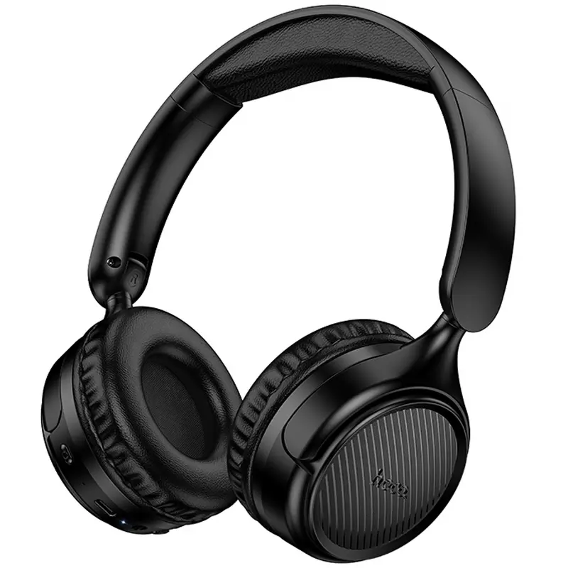 Накладні бездротові навушники Hoco W66 Wave, Black 1, купити оптом з доставкою
