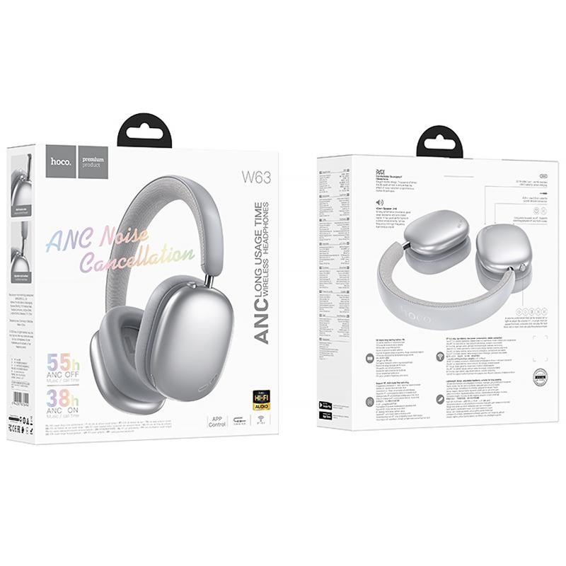 Накладні бездротові навушники Hoco W63 Triunfo ANC на малюнкі №2