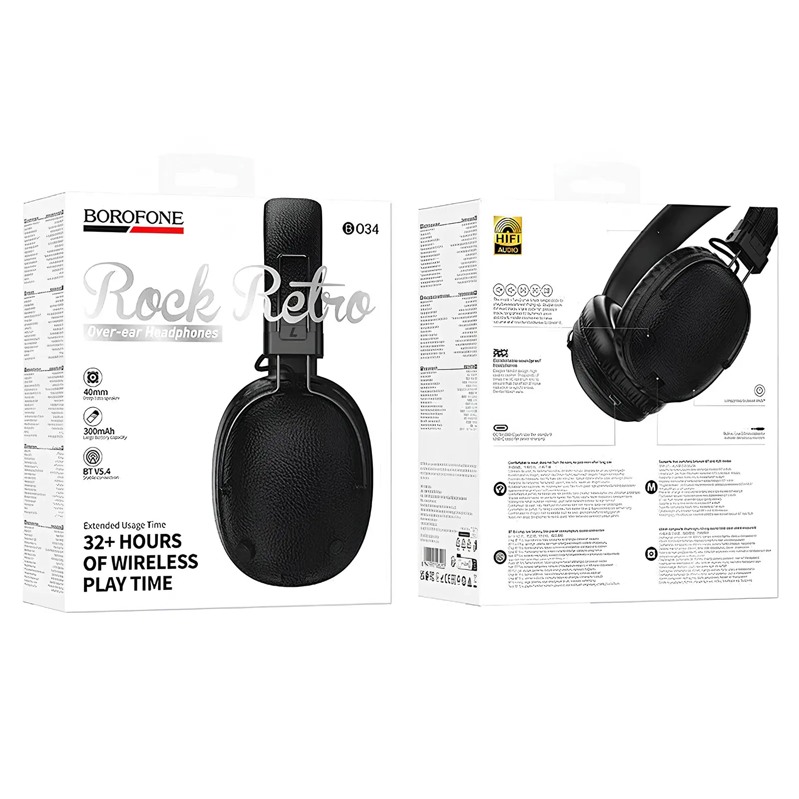 Накладные беспроводные наушники Borofone BO34 Suenos, Black 2, купить оптом с доставкой