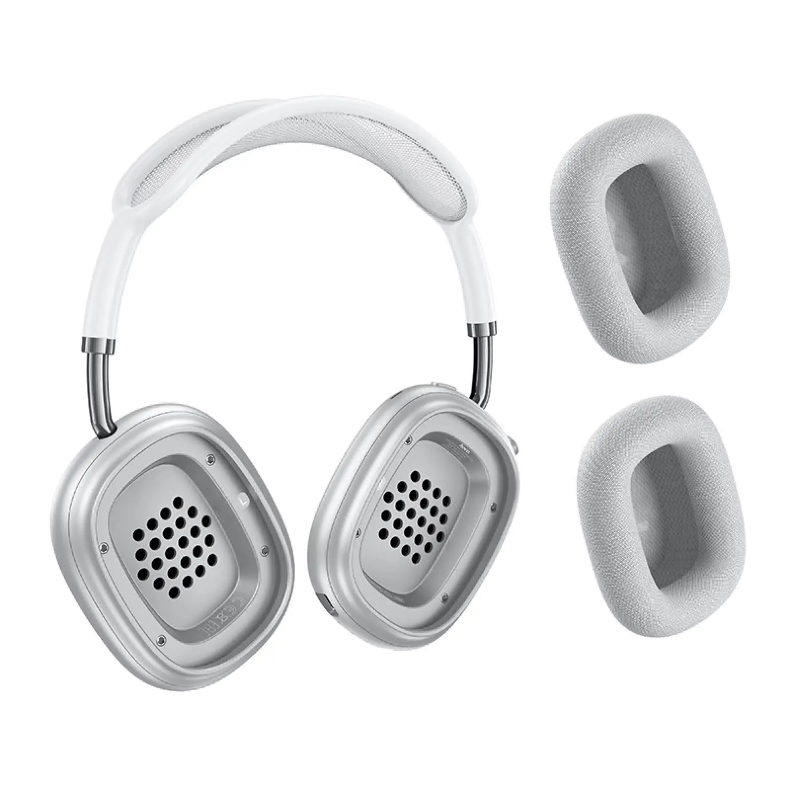 Уценка Накладные беспроводные наушники Hoco W65 Happy, Мятая упаковка / Silver 2, купить оптом с доставкой