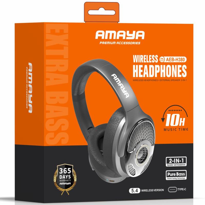 Накладні бездротові навушники Amaya H380 на малюнкі №2