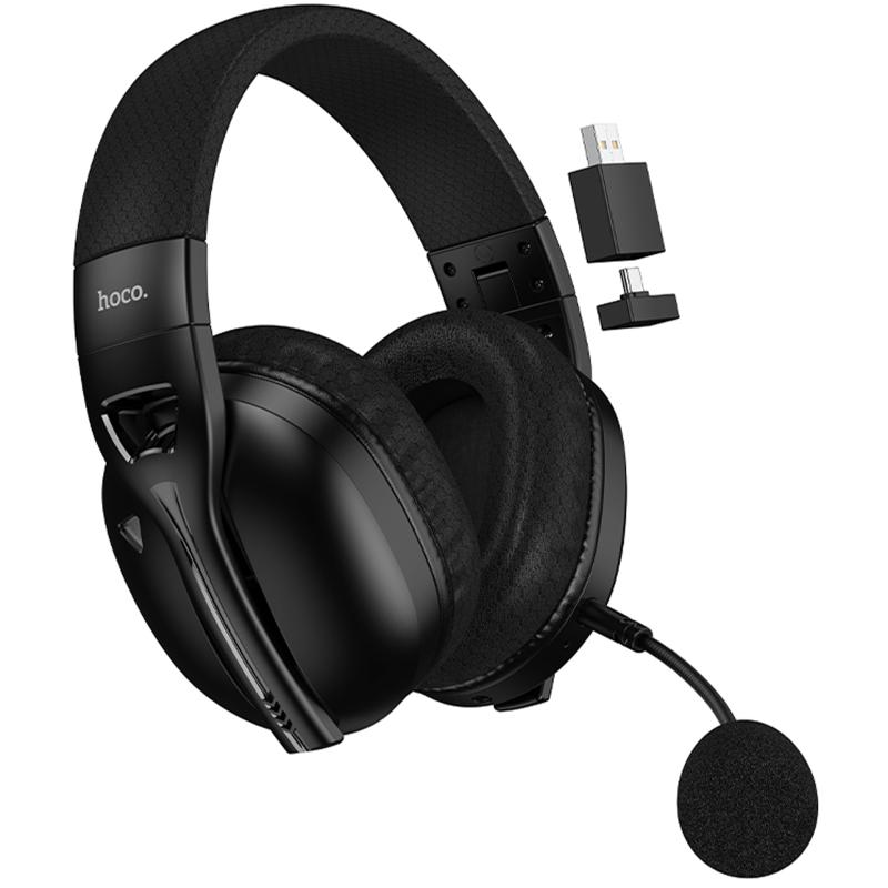 Накладные беспроводные наушники Hoco W114 Magic +3.5mm+2.4G на картинке №1