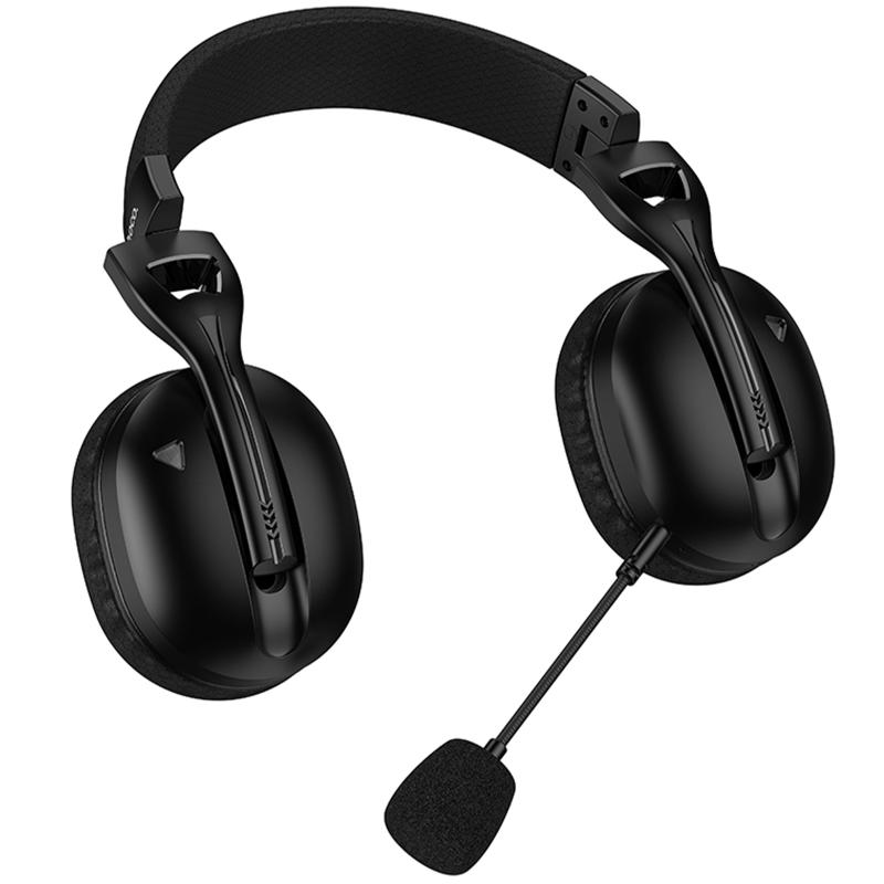 Накладные беспроводные наушники Hoco W114 Magic +3.5mm+2.4G на картинке №4