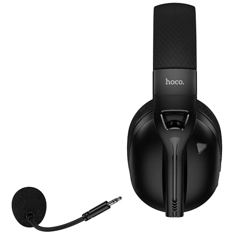 Накладные беспроводные наушники Hoco W114 Magic +3.5mm+2.4G, Black 4, купить оптом с доставкой