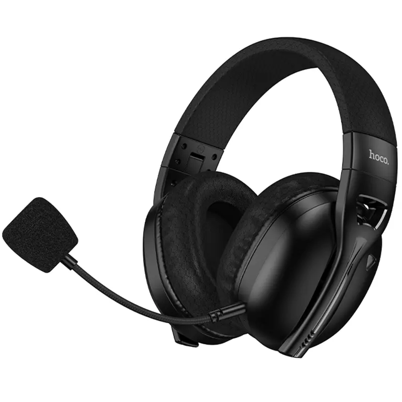Накладные беспроводные наушники Hoco W114 Magic +3.5mm+2.4G, Black 5, купить оптом с доставкой