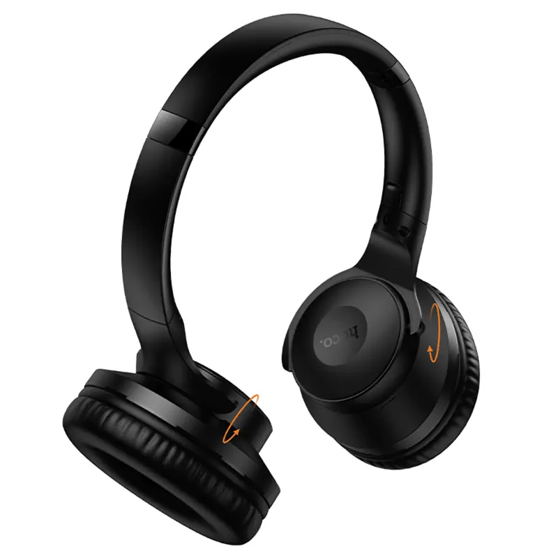 Накладные беспроводные наушники Hoco W71 Cool sound, Black 3, купить оптом с доставкой