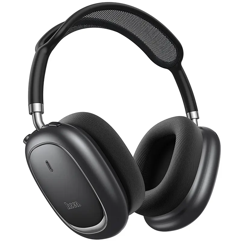 Накладные беспроводные наушники Hoco W68 Calma ANC (App), Metal gray, купить оптом с доставкой