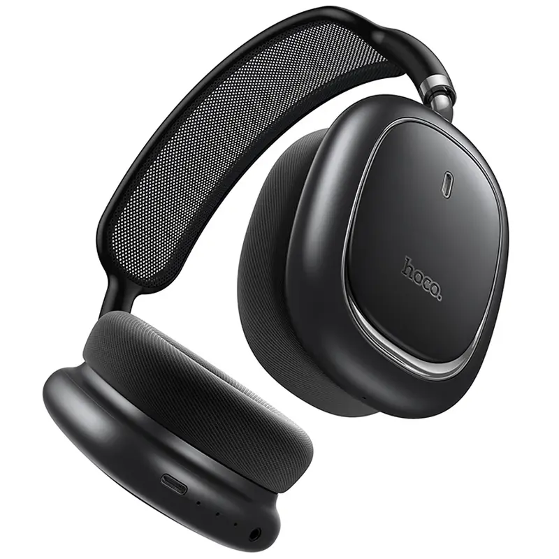 Накладные беспроводные наушники Hoco W68 Calma ANC (App), Metal gray 1, купить оптом с доставкой