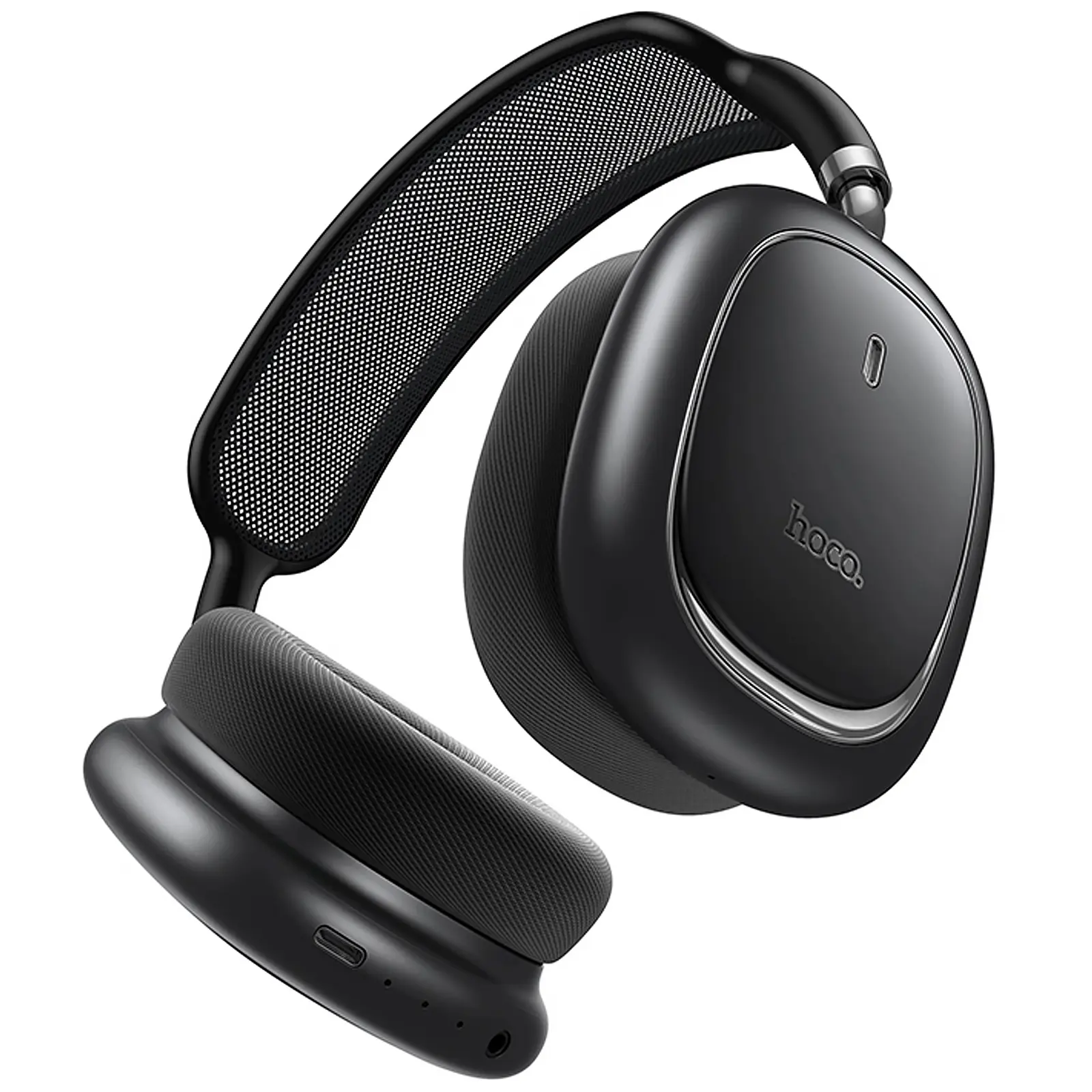 Накладные беспроводные наушники Hoco W68 Calma ANC (App), Metal gray 1, купить оптом с доставкой
