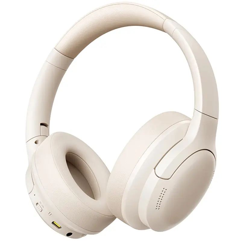 Накладные беспроводные наушники Baseus Bass BH1 Lite AI ENC (A0203C), Starlight Off-White, купить оптом с доставкой