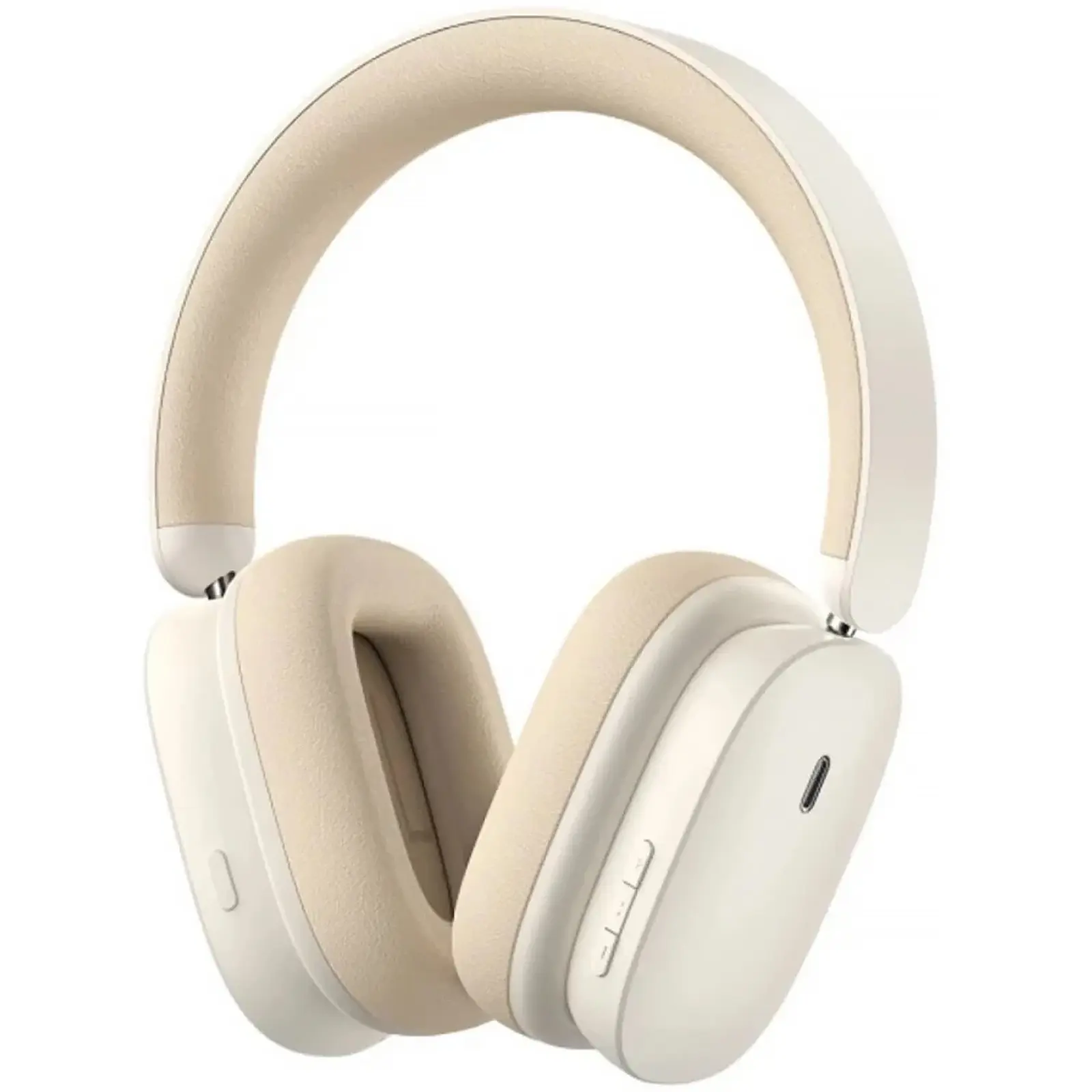 Накладные беспроводные наушники Baseus Bowie H1 Hybrid ANC (NGTW23), Creamy-white, купить оптом с доставкой