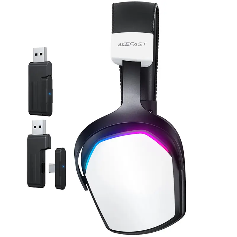 Накладные беспроводные наушники Acefast H11 Gaming, White 4, купить оптом с доставкой