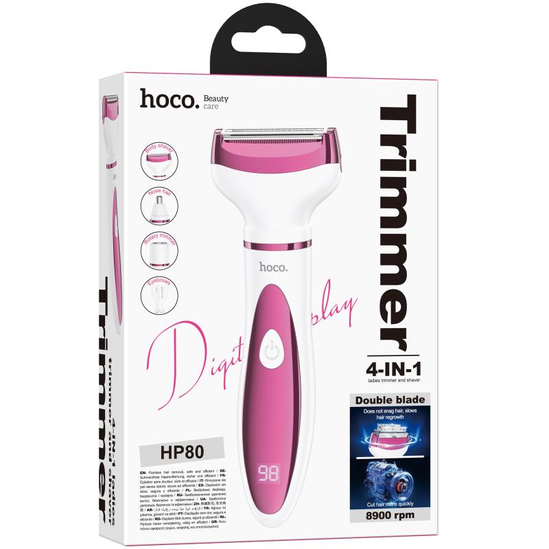 Женский триммер‑бритва Hoco HP80 4-in-1 300 mAh на картинке №2