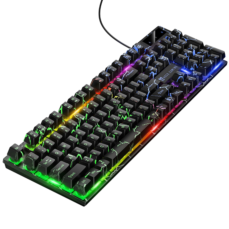 Клавиатура проводная Hoco GM701 Trofeo RGB (English Version) на картинке №5