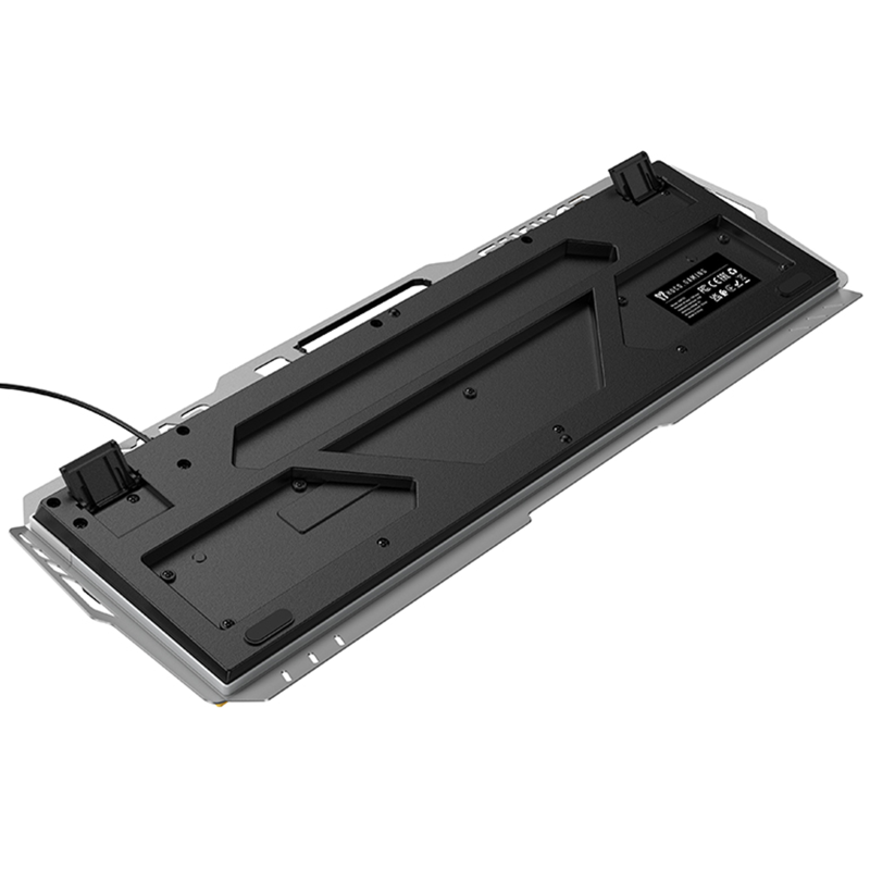 Клавиатура проводная Hoco GM702 Vistoso RGB (English Version), Gray / Black 2, купить оптом с доставкой
