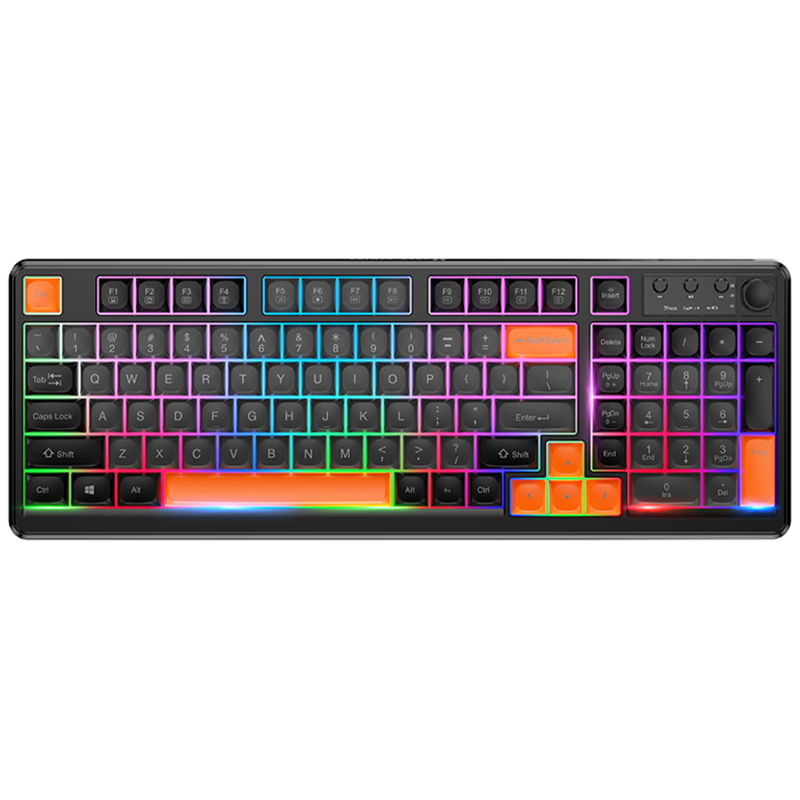 Клавіатура бездротова Hoco GM751 Elegante mini RGB 2.4G (English version) на малюнкі №4