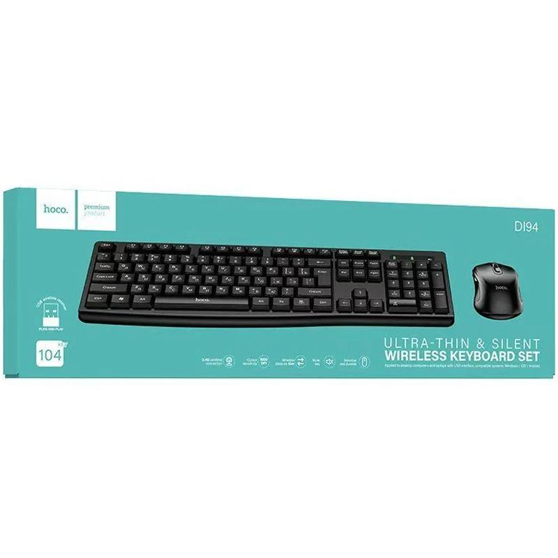 Бездротова клавіатура + миша Hoco DI94 Ultra Thin 2.4G на малюнкі №5