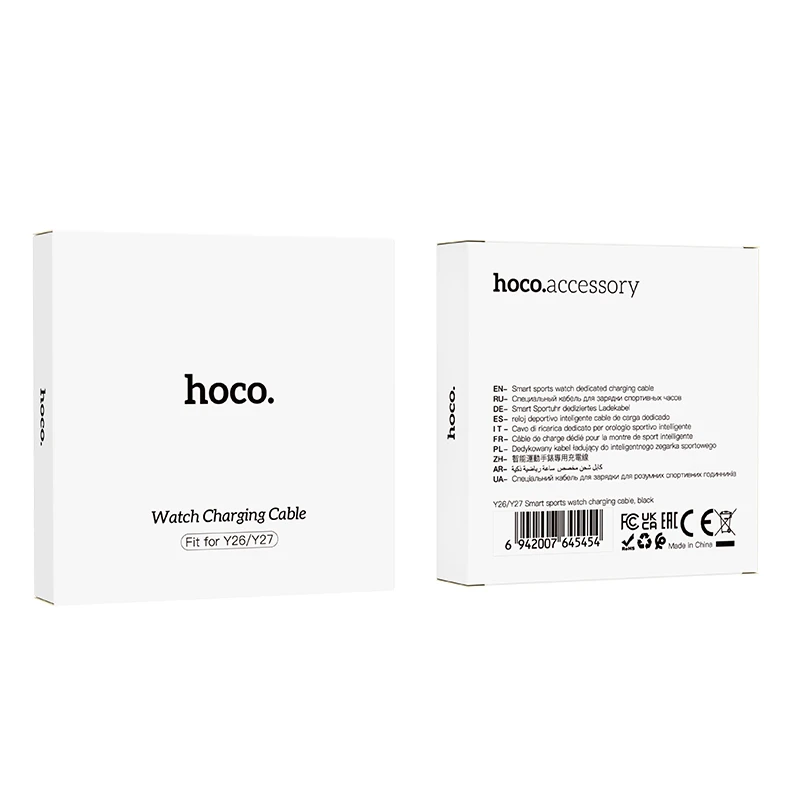 Зарядний кабель для годинників Hoco Y26/Y27/Y31/Y33/Y35/Y36, Black 4, купити оптом з доставкою