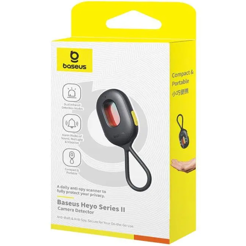 Детектор прихованих камер Baseus Heyo Series II 60 mAh (L60476900), Cluster Black 2, купити оптом з доставкою