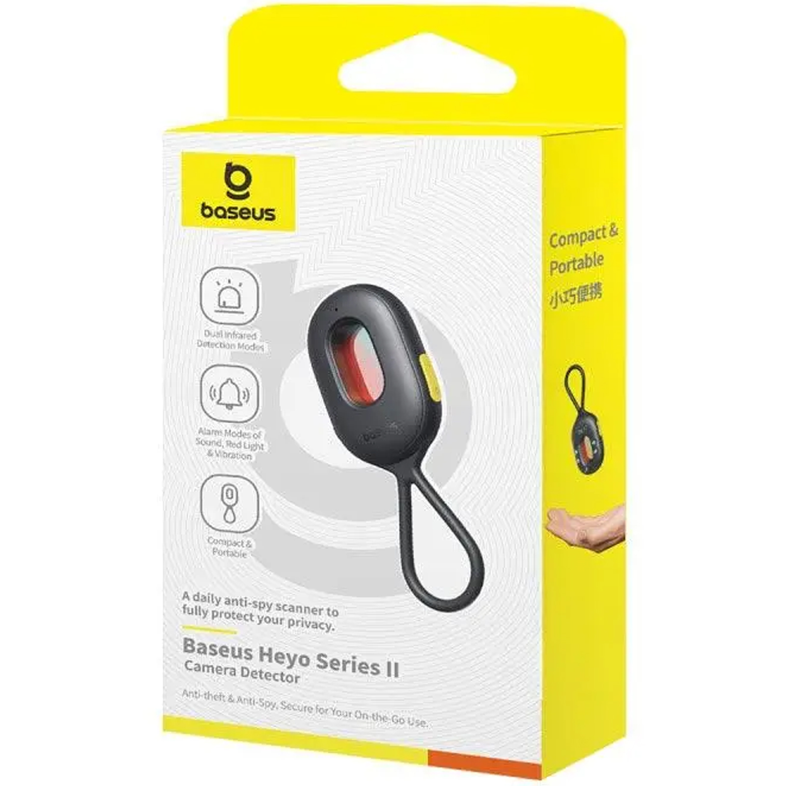 Детектор прихованих камер Baseus Heyo Series II 60 mAh (L60476900), Cluster Black 2, купити оптом з доставкою