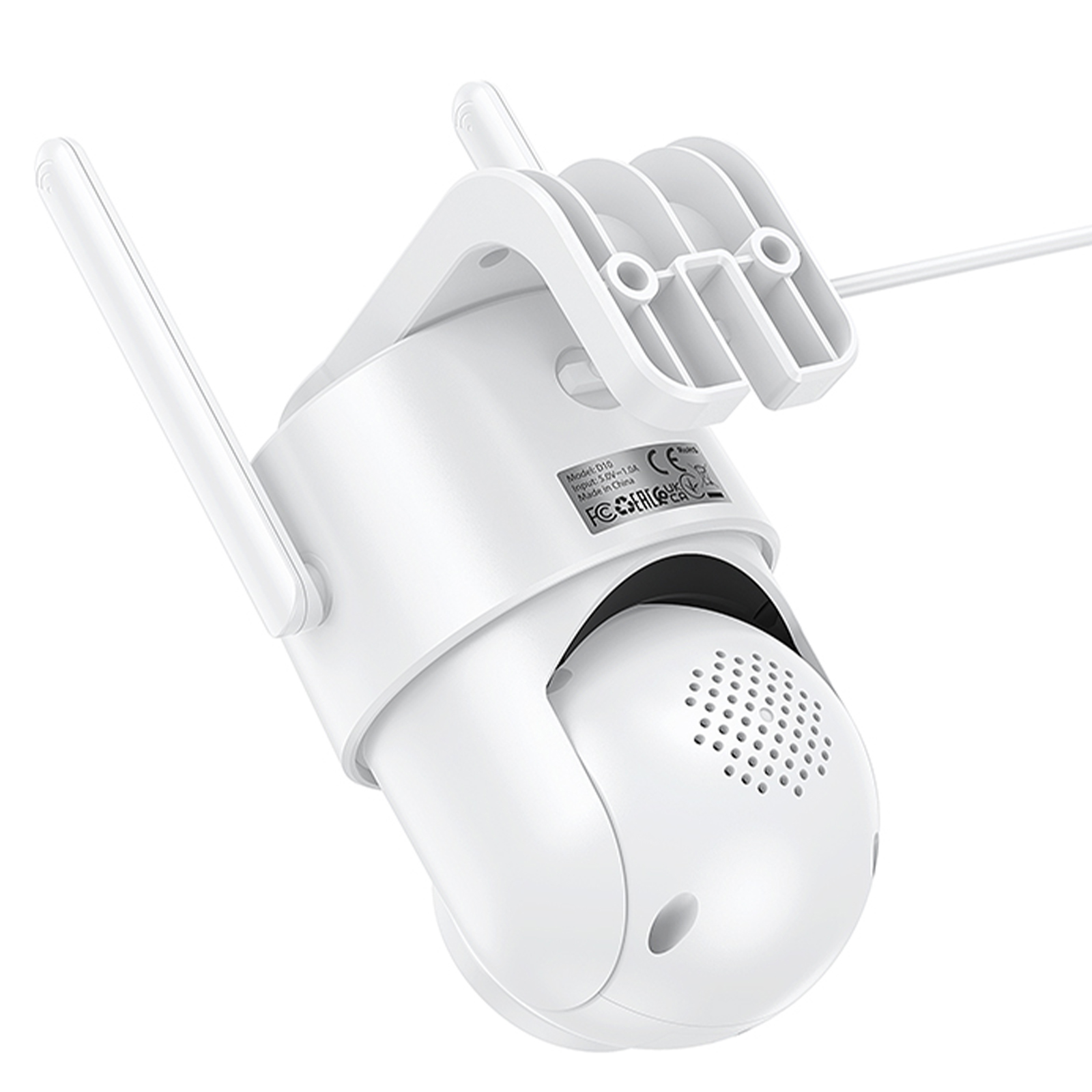 Камера видеонаблюдения Hoco D10 Outdoor PTZ HD, White 4, купить оптом с доставкой