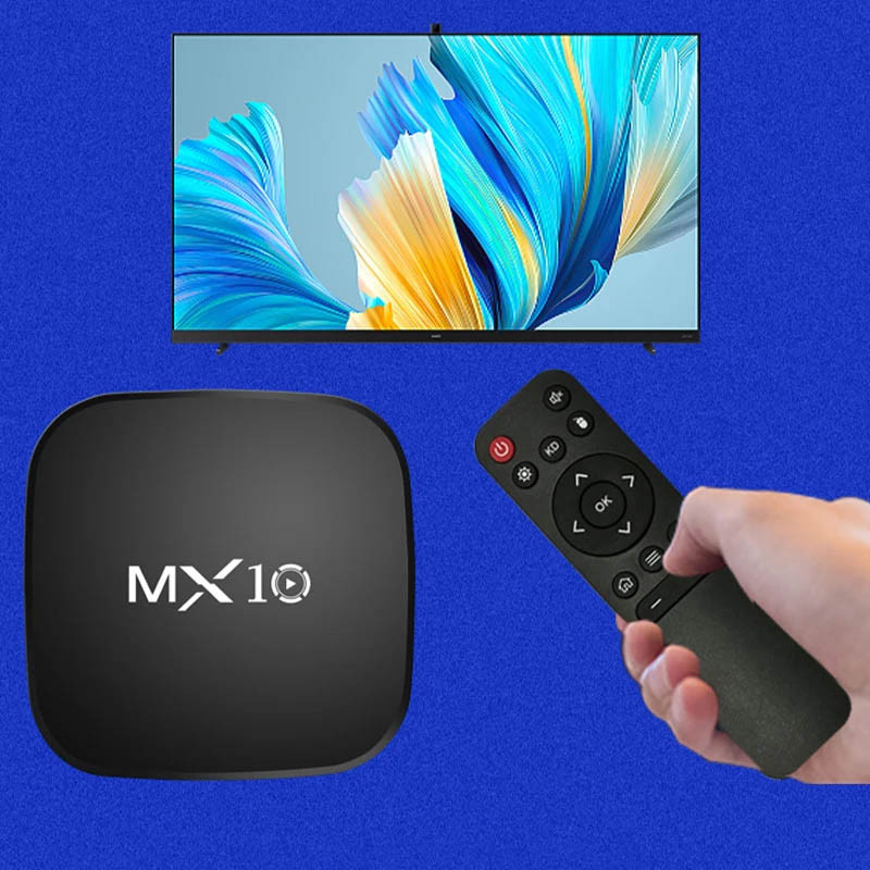 Медіаплеєр 4К Smart Android TV Box MX10 Ultra HD 4K WiFi 2.4GHz для TV приставки | IPTV приставка дивитися фото №3