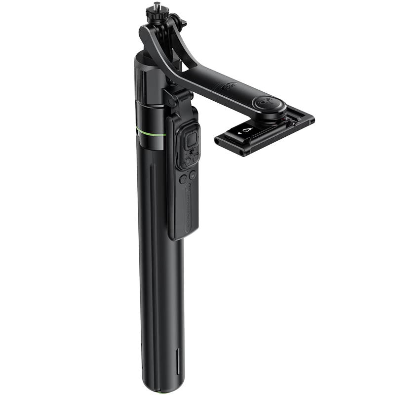 Монопод для селфи с трекером движения Acefast E41 mini трипод + съемный BT пульт, Black 6, купить оптом с доставкой