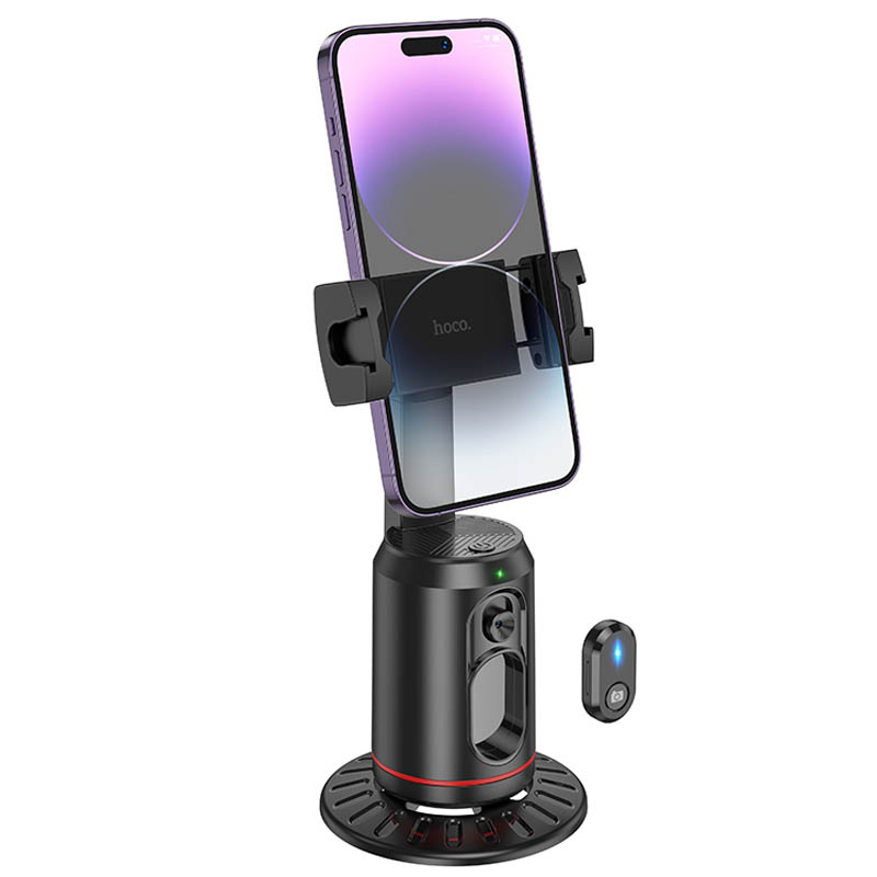Уценка Подставка с трекером движения Hoco K23 Lotus smart PTZ, Поврежденная упаковка / Black, купить оптом с доставкой
