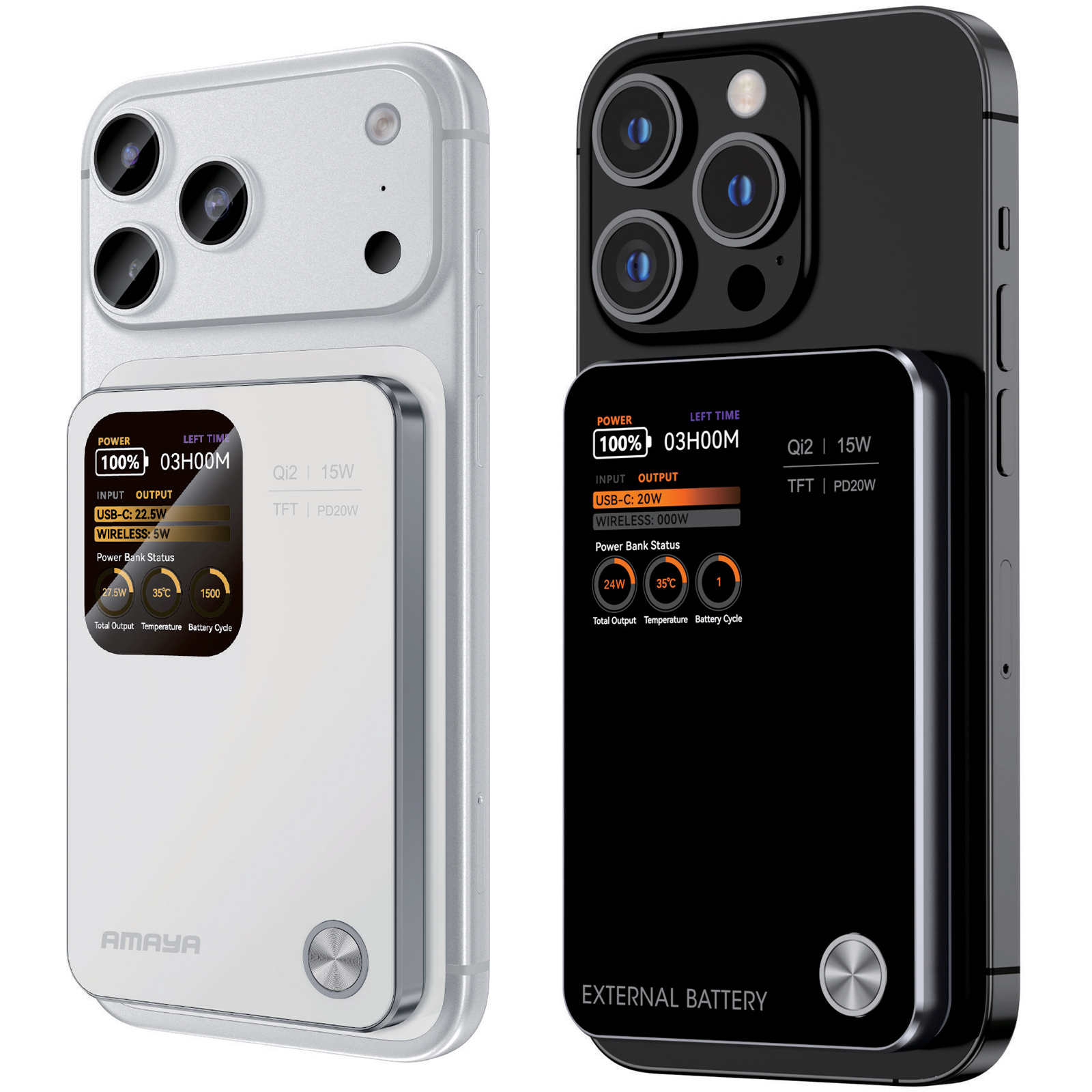 Портативное ЗУ Power Bank Amaya W053C PD20W с БЗУ 5000 mAh, купить оптом с доставкой