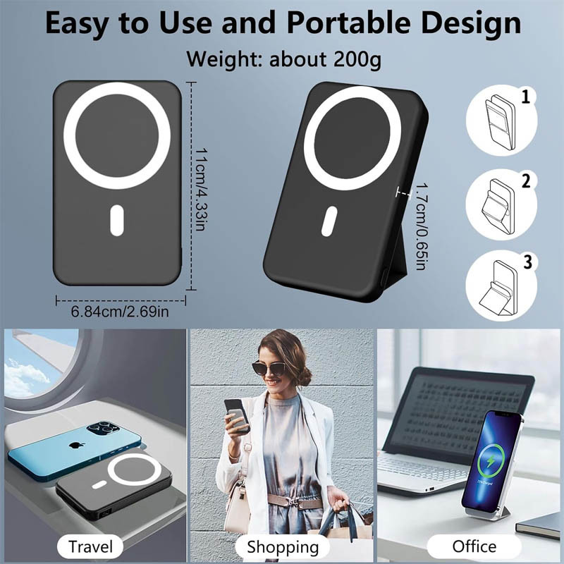 Портативний зарядний пристрій Power Bank JJT-A27-1 PD20W+QC 22.5W з БЗП 5000 mAh дивитися фото №3