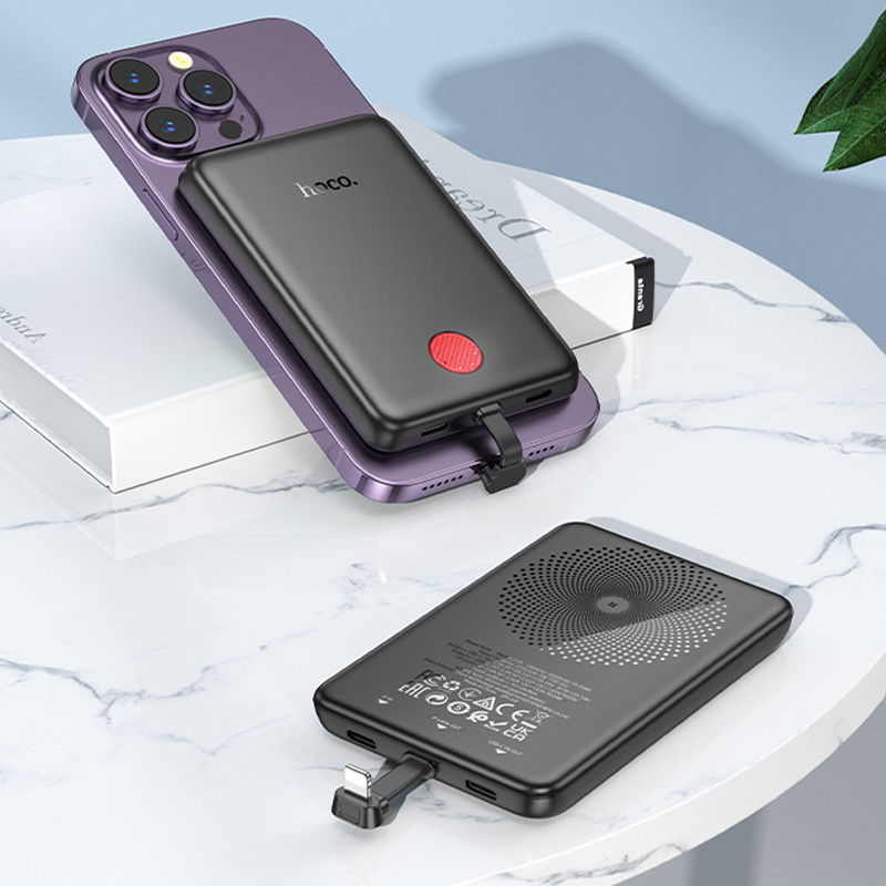 Портативний ЗП Power Bank Hoco J133 Triumph PD20W з БЗП + Lightning 5000 mAh на малюнкі №5