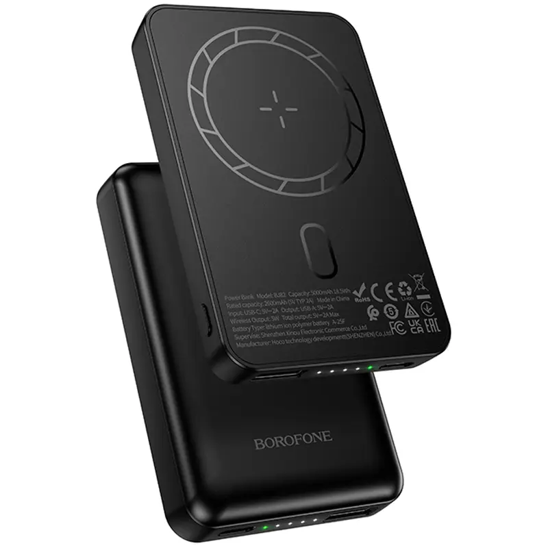 Портативное ЗУ Power Bank Borofone BJ82 Dawn 20W с БЗУ 5000 mAh, купить оптом с доставкой