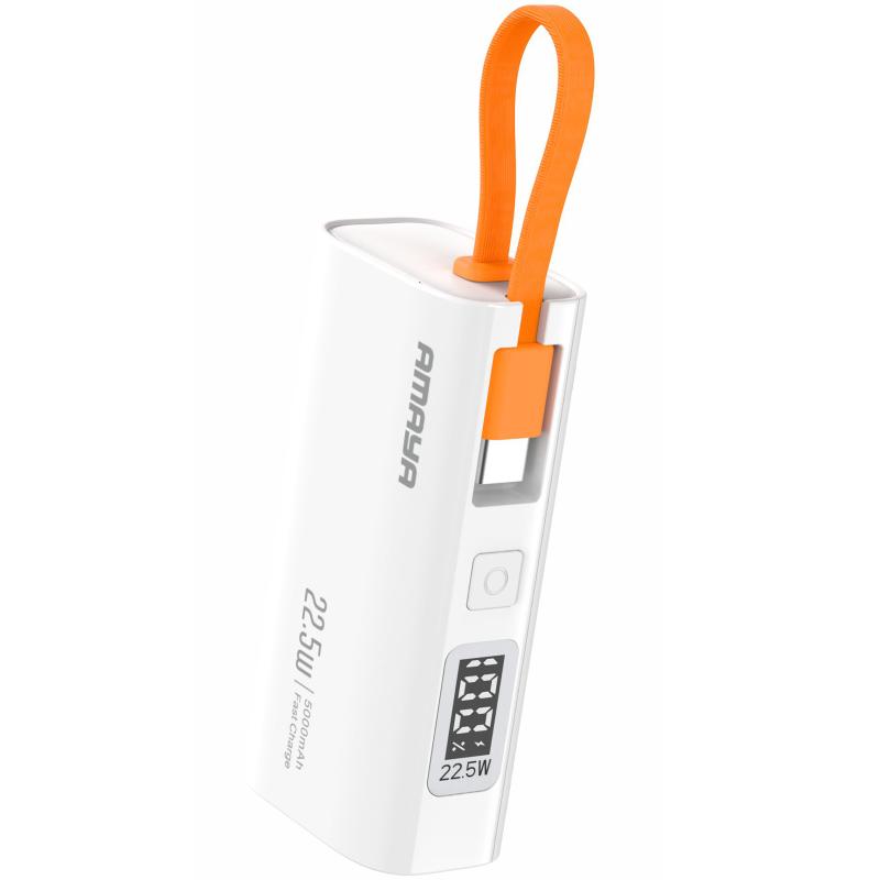 Портативний ЗП Power Bank Amaya FD39 22.5W with display and cable 5000 mAh на малюнкі №1