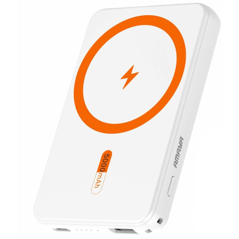 Портативний ЗП Power Bank Amaya W17 15W+PD22.5W з БЗП 5000 mAh на малюнкі №1