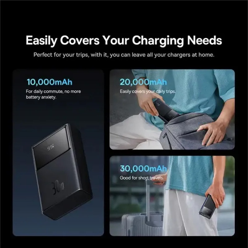 Портативний ЗП Baseus Star-Lord Digital Display 30W 30000 mAh (P10022905113-00) на малюнкі №6