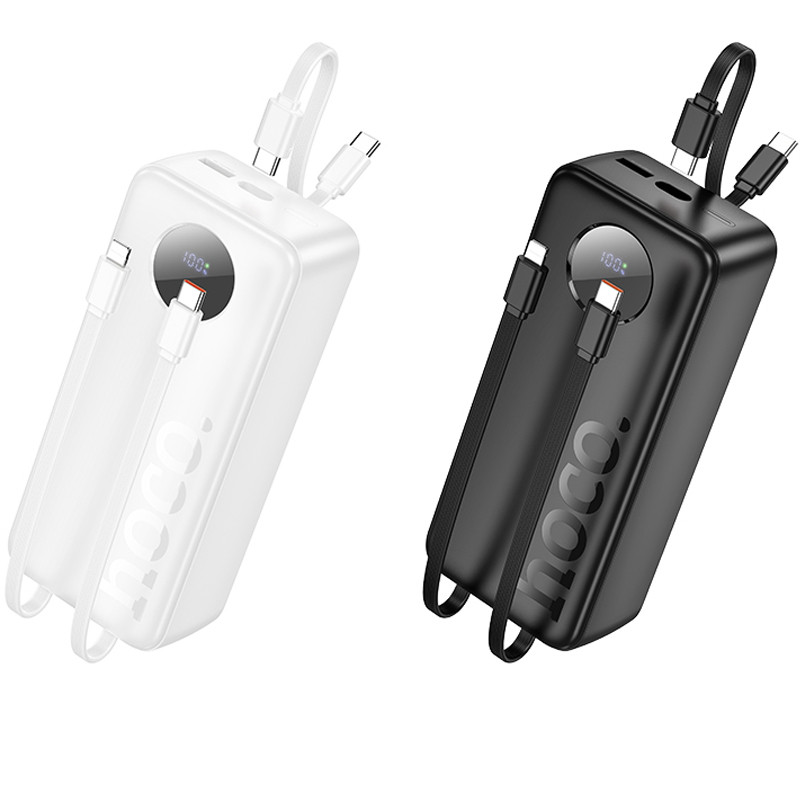 Портативний ЗП Power Bank Hoco J132B Sabio 22.5W+PD20W with 3 cables 30000 mAh, купити оптом з доставкою