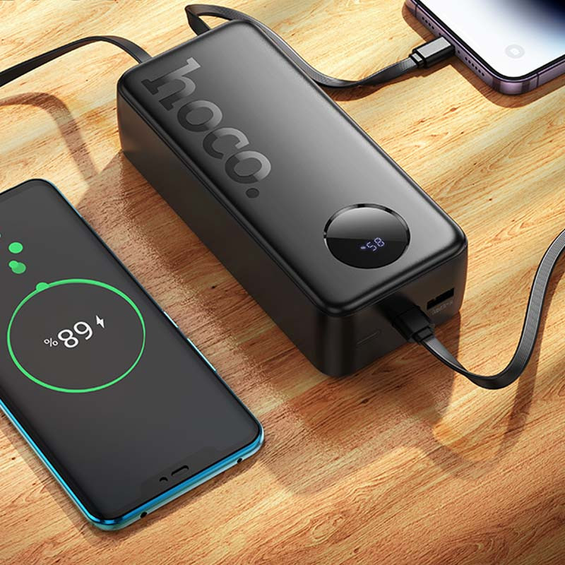Портативний ЗП Power Bank Hoco J132B Sabio 22.5W+PD20W with 3 cables 30000 mAh на малюнкі №4